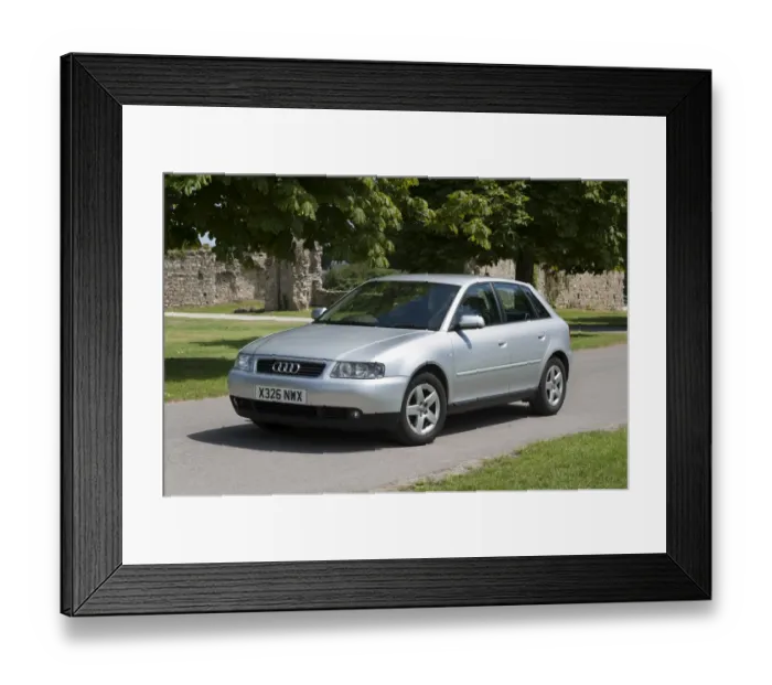 Framed Print : 2001 Audi A3 1. 8 Framed Print : 2001 Audi A3 1. 8