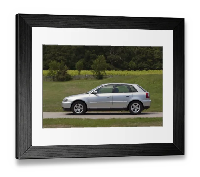 Framed Print : 2001 Audi A3 1. 8 Framed Print : 2001 Audi A3 1. 8