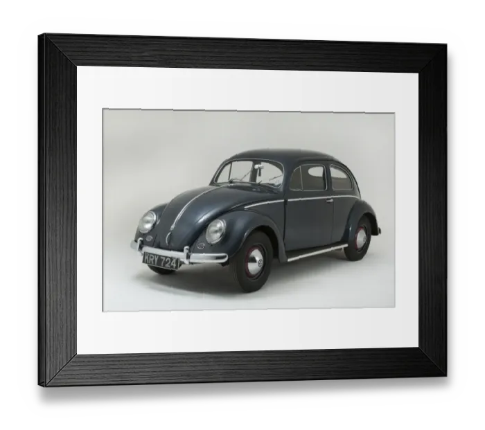 Framed Print : E01540 1953 Volkswagen Beetle
