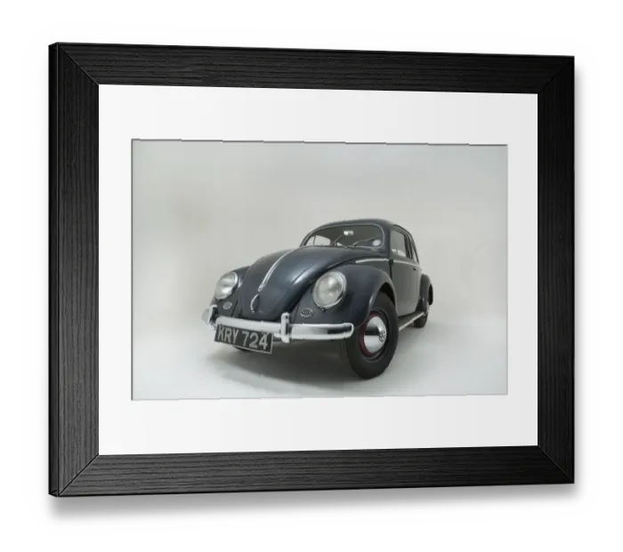 Framed Print : E01540 1953 Volkswagen Beetle