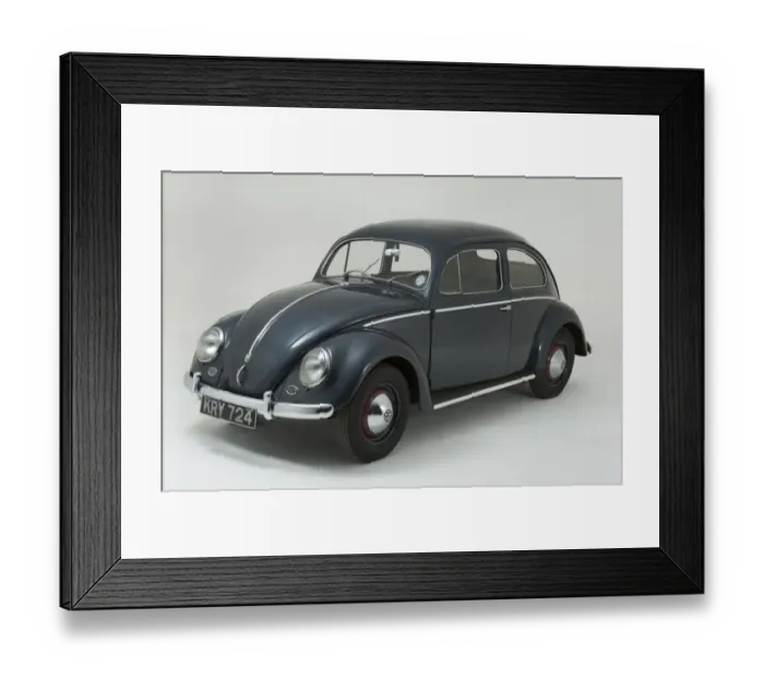 Framed Print : E01540 1953 Volkswagen Beetle Framed Print : E01540 1953 Volkswagen Beetle