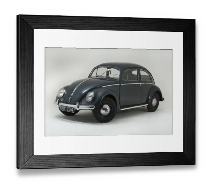 Framed Print : E01540 1953 Volkswagen Beetle