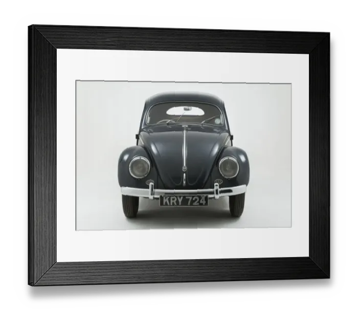 Framed Print : E01540 1953 Volkswagen Beetle