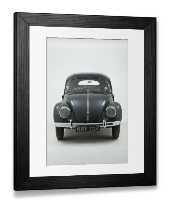 Framed Print : E01540 1953 Volkswagen Beetle