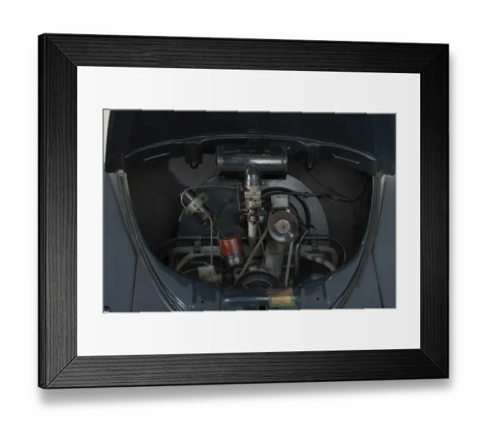 Framed Print : E01540 1953 Volkswagen Beetle