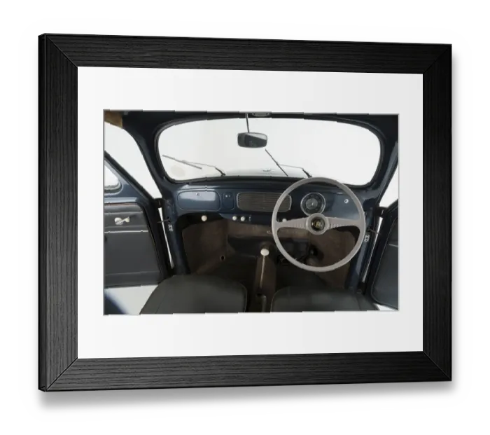 Framed Print : E01540 1953 Volkswagen Beetle