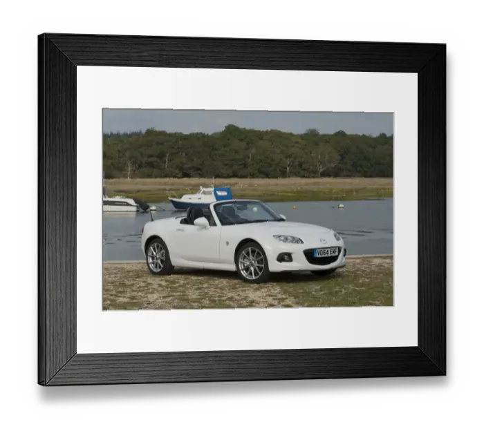 Framed Print : 2014 Mazda MX5 Roadster Coupe