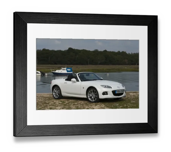 Framed Print : 2014 Mazda MX5 Roadster Coupe