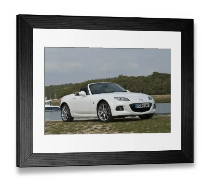 Framed Print : 2014 Mazda MX5 Roadster Coupe