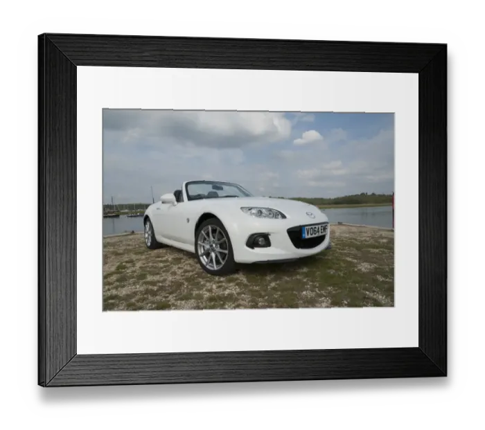Framed Print : 2014 Mazda MX5 Roadster Coupe