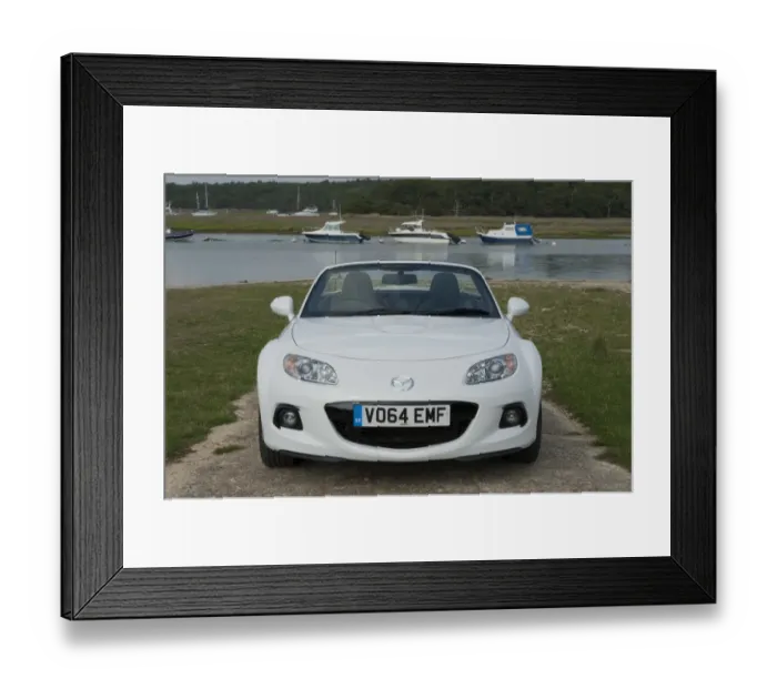 Framed Print : 2014 Mazda MX5 Roadster Coupe