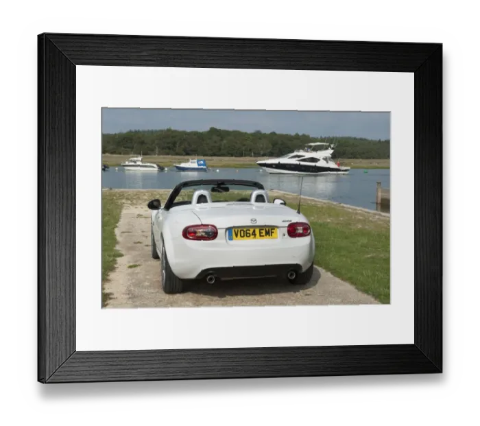 Framed Print : 2014 Mazda MX5 Roadster Coupe