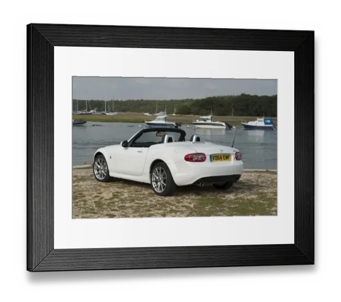 Framed Print : 2014 Mazda MX5 Roadster Coupe