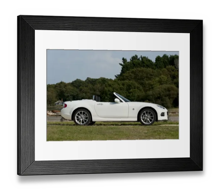 Framed Print : 2014 Mazda MX5 Roadster Coupe