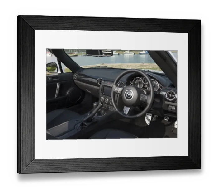 Framed Print : 2014 Mazda MX5 Roadster Coupe