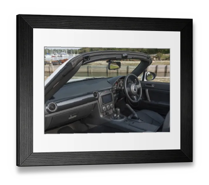 Framed Print : 2014 Mazda MX5 Roadster Coupe