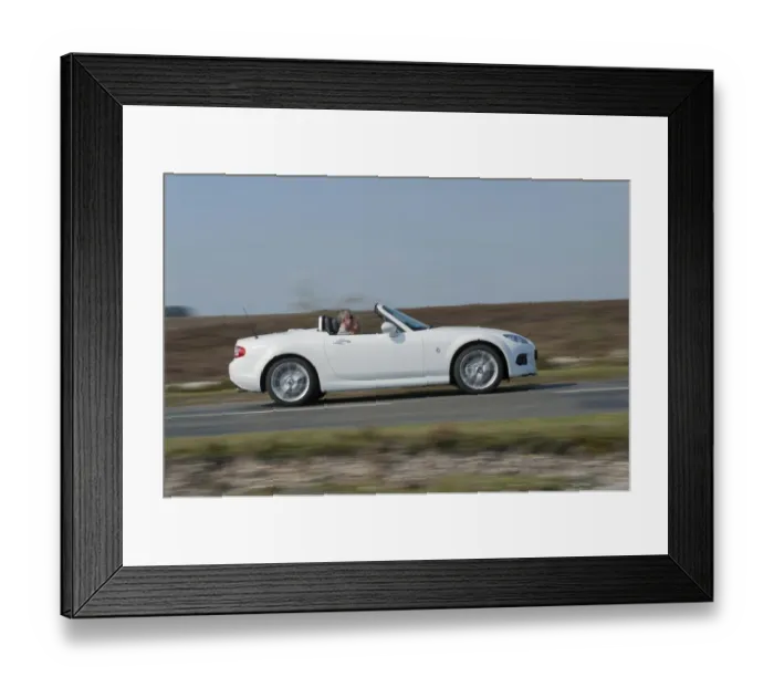 Framed Print : 2014 Mazda MX5 Roadster Coupe