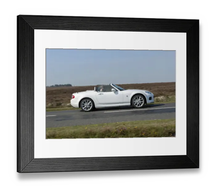 Framed Print : 2014 Mazda MX5 Roadster Coupe