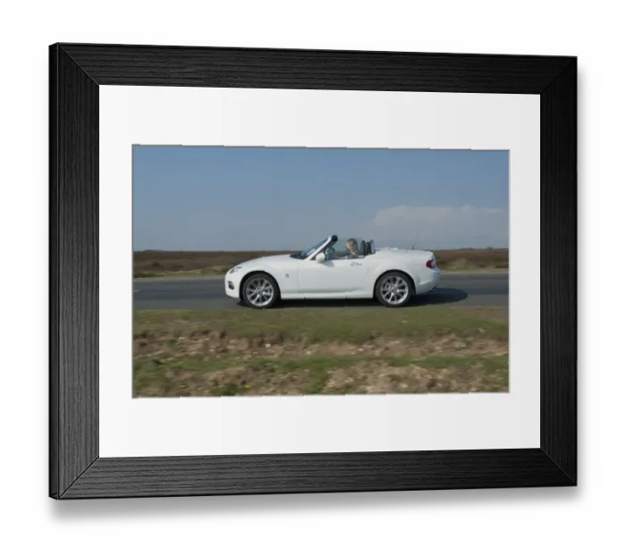 Framed Print : 2014 Mazda MX5 Roadster Coupe
