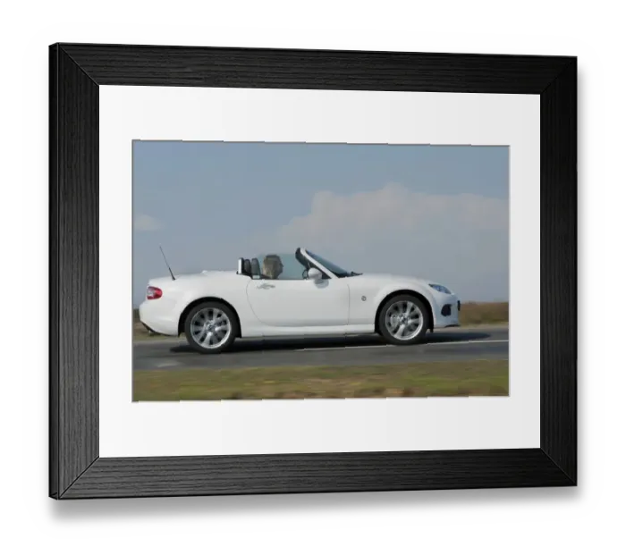 Framed Print : 2014 Mazda MX5 Roadster Coupe