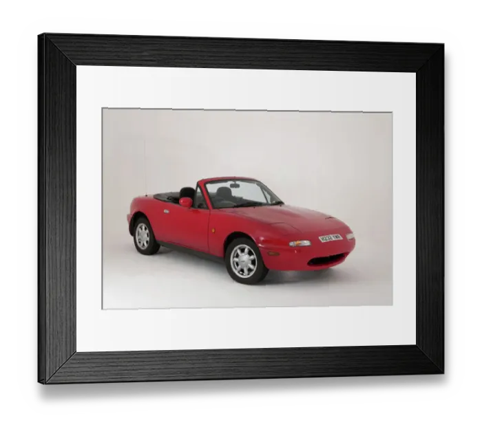 Framed Print : E01547 Mazda MX5 MK1 Roadster 1990