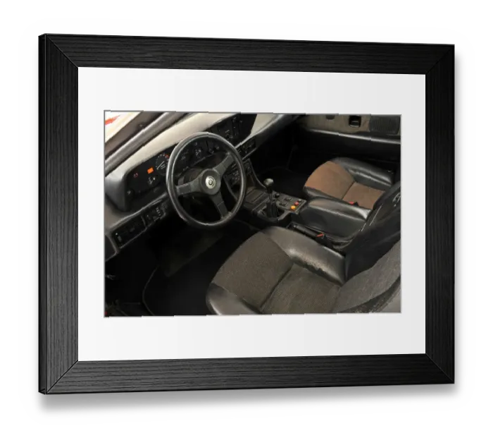 Framed Print : 1980 BMW M1 interior Framed Print : 1980 BMW M1 interior