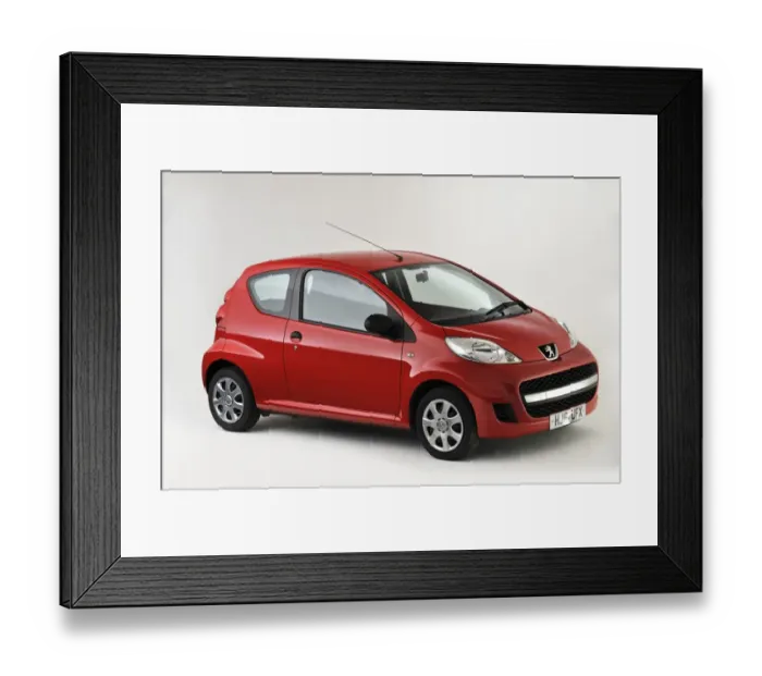 Framed Print : 2011 Peugeot 107 Framed Print : 2011 Peugeot 107