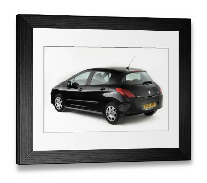 Framed Print : 2007 Peugeot 308 Framed Print : 2007 Peugeot 308