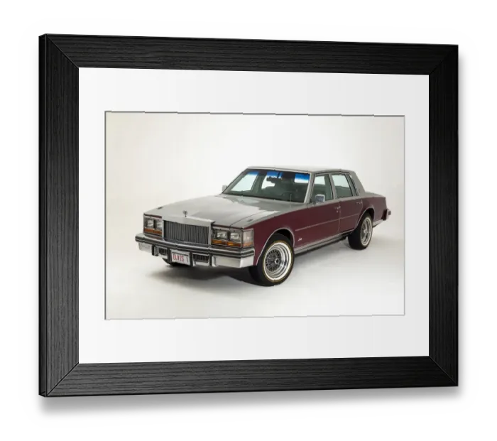 Framed Print : Cadillac Seville 1976, The last car owned by Elvis Presley