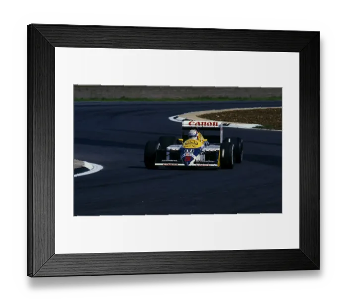 Framed Print : Williams FW11B Nigel Mansell, winner 1987 British Grand Prix