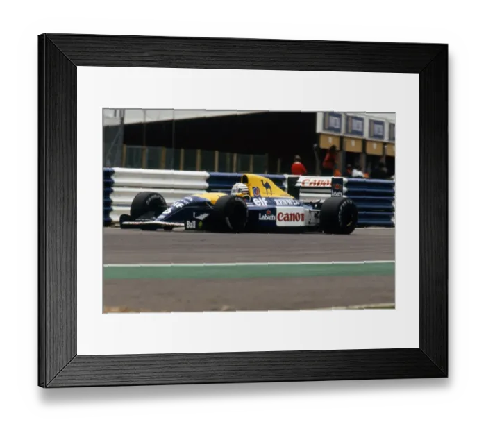 Framed Print : Williams Renault FW14B 1992 British Grand Prix, Ricardo Patrese Framed Print : Williams Renault FW14B 1992 British Grand Prix, Ricardo Patrese