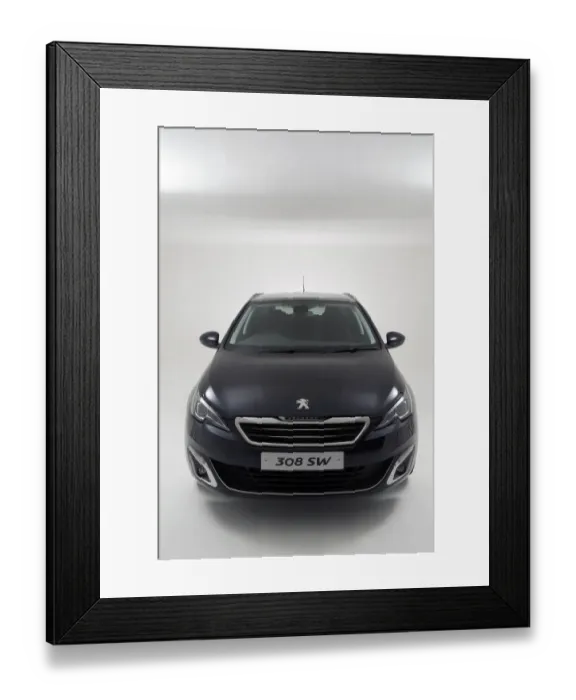 Framed Print : E01903 2015 model Peugeot 308 Estate