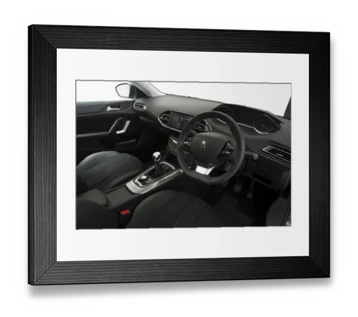Framed Print : 2015 model Peugeot 308 Estate Framed Print : 2015 model Peugeot 308 Estate