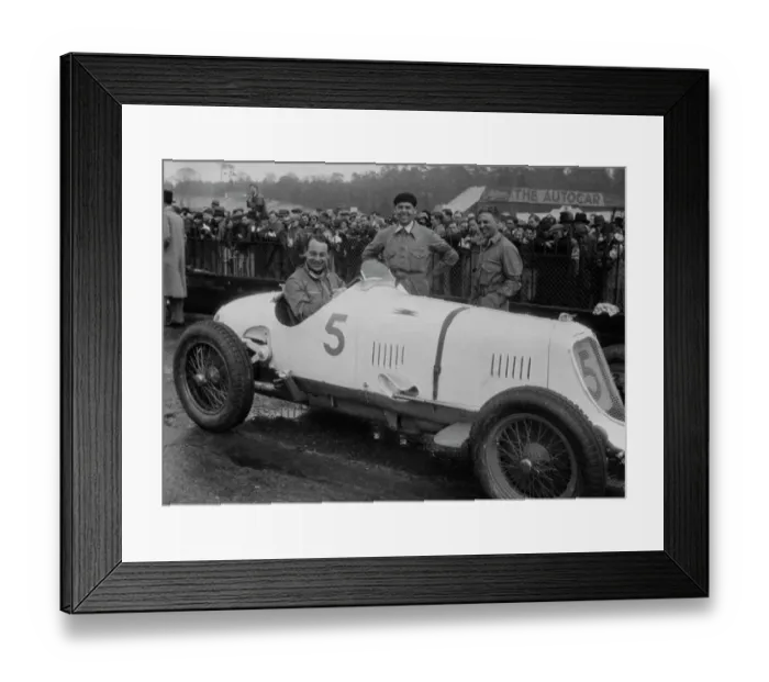 Framed Print : Maserati -Straight 8cm 2. 9 1934 at Brooklands International Trophy, which he won Framed Print : Maserati -Straight 8cm 2. 9 1934 at Brooklands International Trophy, which he won