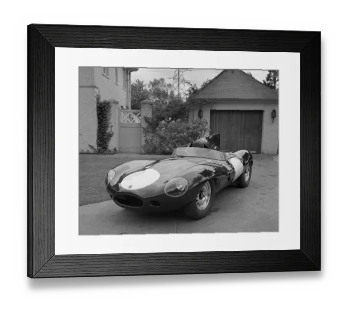 Framed Print : Jaguar D type 1956