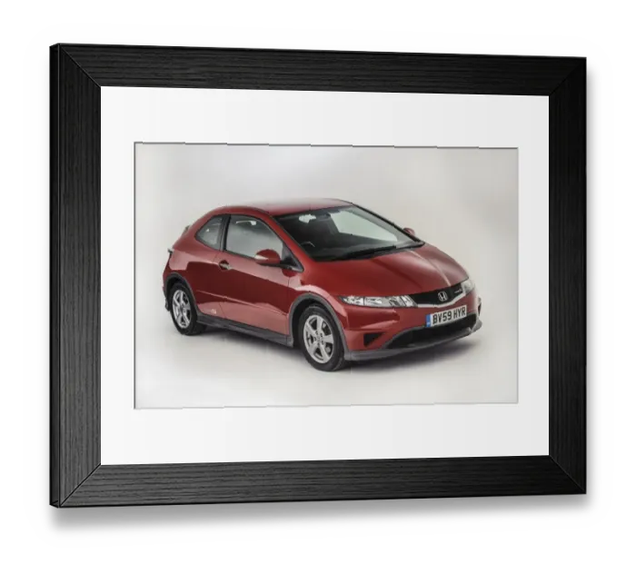 Framed Print : 2009 Honda Civic type S