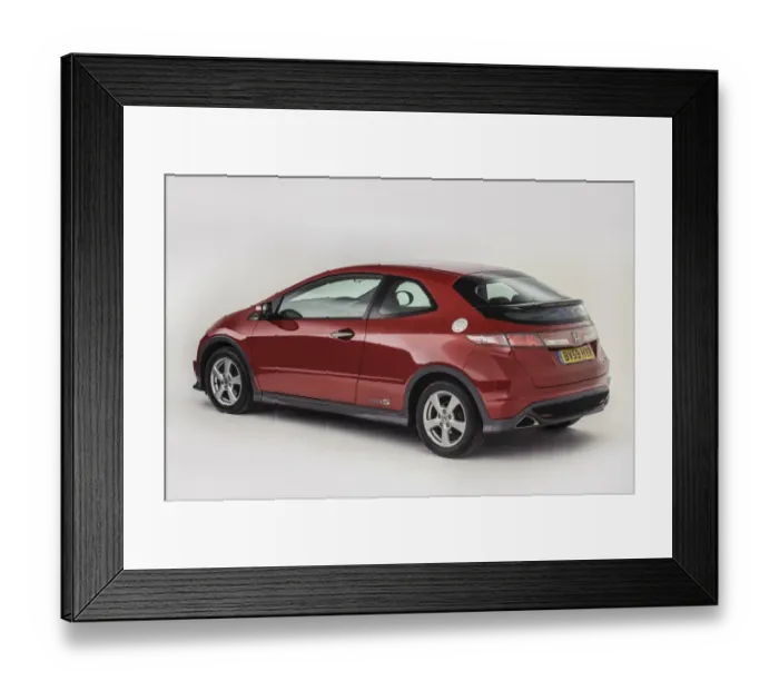 Framed Print : 2009 Honda Civic type S Framed Print : 2009 Honda Civic type S