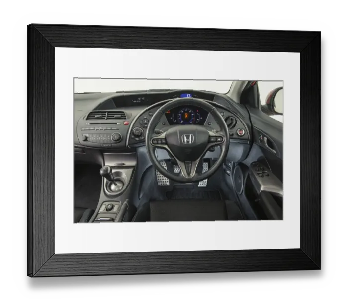Framed Print : 2009 Honda Civic type S Framed Print : 2009 Honda Civic type S
