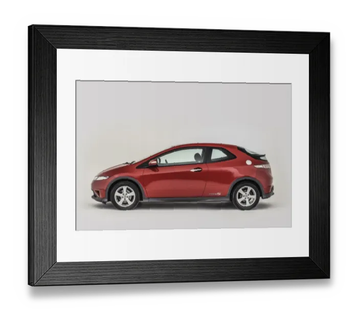 Framed Print : 2009 Honda Civic type S Framed Print : 2009 Honda Civic type S