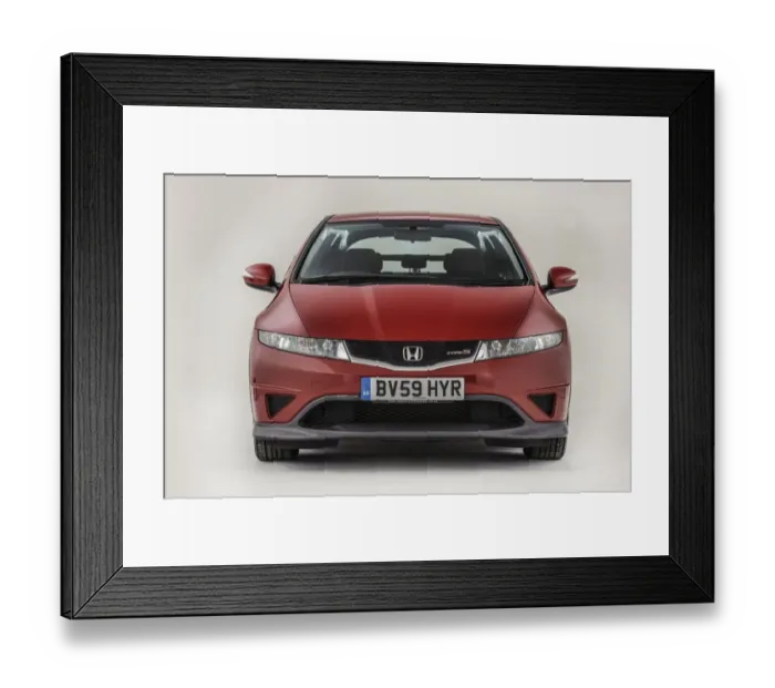 Framed Print : 2009 Honda Civic type S Framed Print : 2009 Honda Civic type S