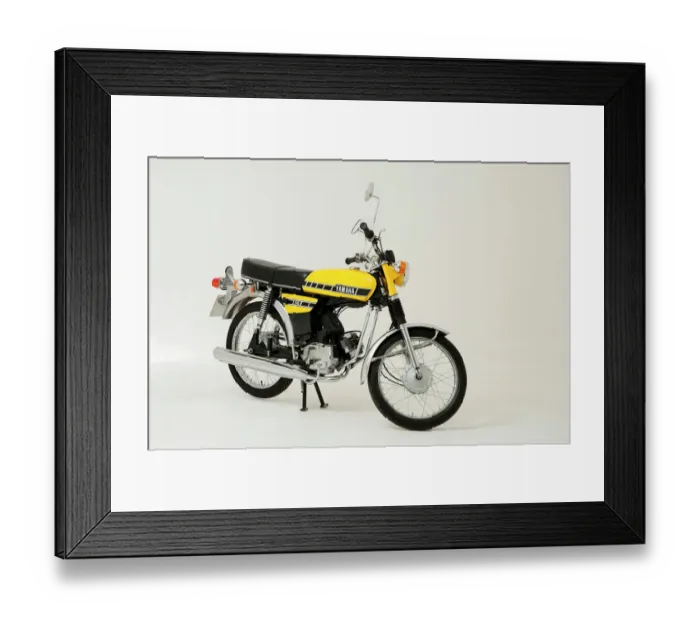 Framed Print : 1987 Yamaha FS1E moped