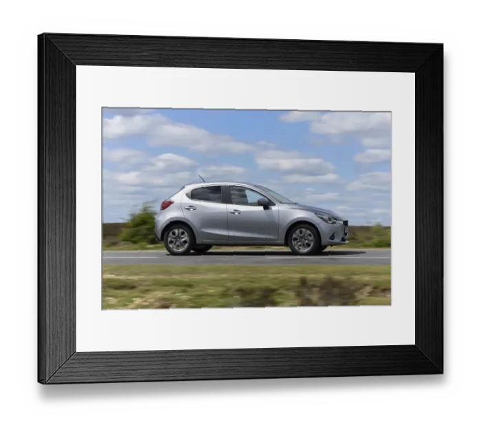 Framed Print : 2015 Mazda 2 Sport Nav Framed Print : 2015 Mazda 2 Sport Nav