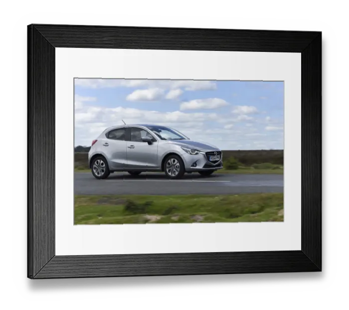 Framed Print : 2015 Mazda 2 Sport Nav Framed Print : 2015 Mazda 2 Sport Nav