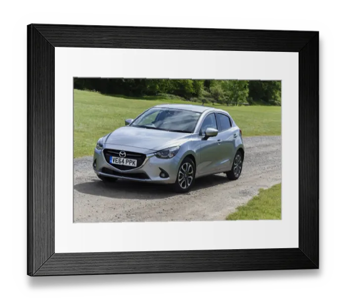 Framed Print : 2015 Mazda 2 Sport Nav Framed Print : 2015 Mazda 2 Sport Nav