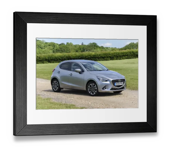 Framed Print : 2015 Mazda 2 Sport Nav Framed Print : 2015 Mazda 2 Sport Nav