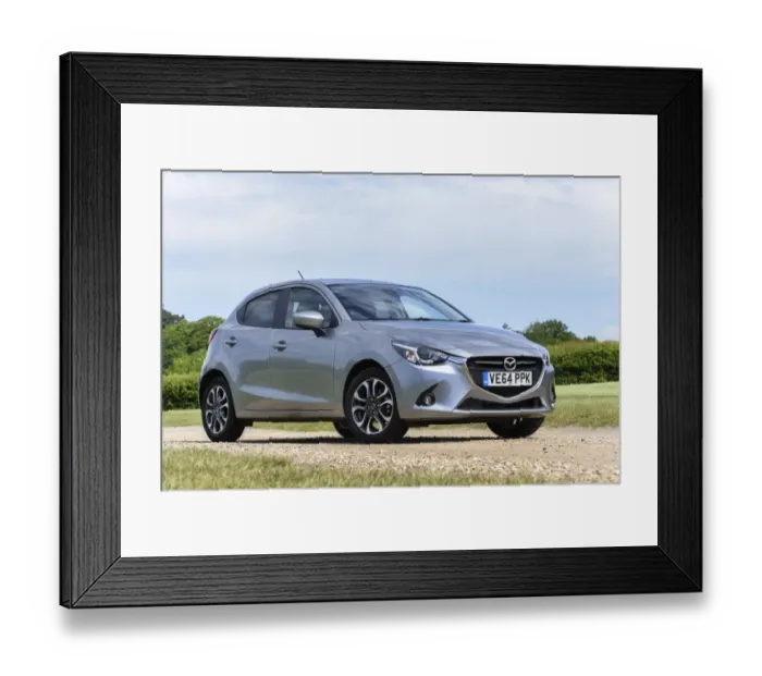 Framed Print : 2015 Mazda 2 Sport Nav Framed Print : 2015 Mazda 2 Sport Nav