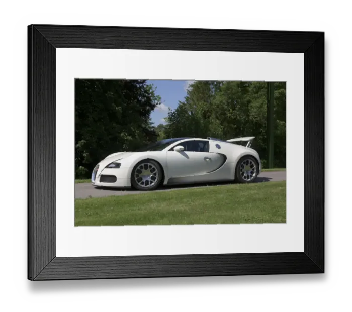Framed Print : 2009 Bugatti Veyron Grand Sport
