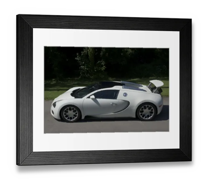 Framed Print : 2009 Bugatti Veyron Grand Sport