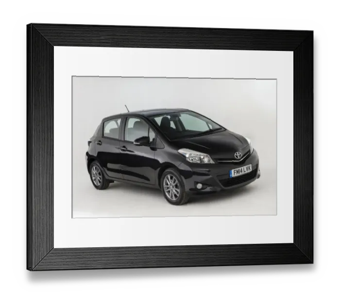 Framed Print : 2014 Toyota Yaris Framed Print : 2014 Toyota Yaris