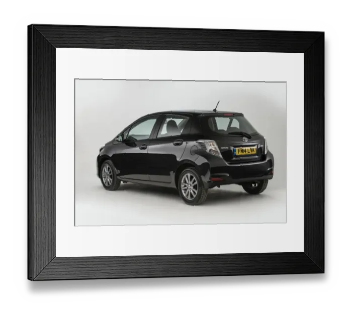 Framed Print : 2014 Toyota Yaris